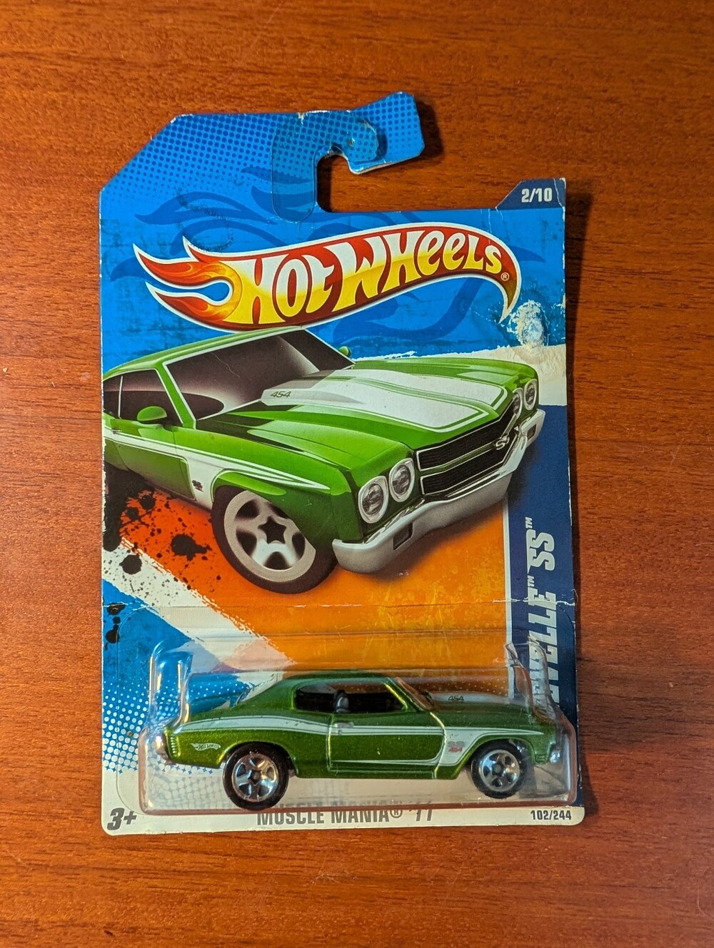 Hot Wheels Muscle Mania 70 Chevelle SS Green 102/244.